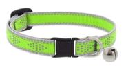 Collar Reflectante para Gato LupinePet con Campana 1.3 cm Verde 20-30 cm