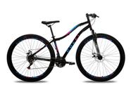 Colli Bike, Paris, Aro 29 Aero, Quadro Rebaixado Tam.15,5, Aço Carbono, 36 Raias, 21 Velocidades, Suspensão Dianteira, Freio a Disco, Alavanca Rapid Fire, Pedivela Triplo Aço, Roda Livre 7V Index