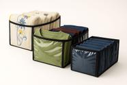 Colmeia Organizadora Para Closet e Gavetas P Roupas Pequenas Com Viés e Divisórias Kit 3 Peças Cores