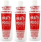 Color Additive Party Pool, pacote com 3, Rockin Red, 240 ml