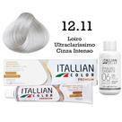 Coloração 12.11 Louro Ultraclaríssimo Cinza Intenso + Oxi 06 Volumes 90ml Itallian Color