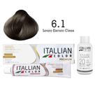 Coloração 6.1 Louro Escuro Cinza + Oxi 20 Vol Itallian Color Coloração 6.1 Louro Escuro Cinza + Oxi 20 Vol Itallian Color