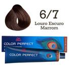 Coloração 6/7 Louro Escuro Marrom Color Perfect Wella Professionals Coloração 6/7 Louro Escuro Marrom Color Perfect Wella Professionals
