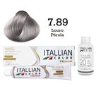 Coloração 7.89 Louro Pérola + Oxi 20 Vol Itallian Color