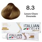 Coloração 8.3 Louro Claro Dourado Itallian Color