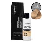 Coloração Acquaflora 10.0 60g + Água Oxigenada 30 Volumes 90ml Coloração Acquaflora 10.0 60g + Água Oxigenada 30 Volumes 90ml