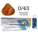 Coloração Capilar Color Perfect 0/43 Vermelho Dourado + Oxi 20 Welloxon Wella