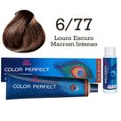Coloração Color Perfect 6/77 Louro Escuro Marrom Intenso + Ox 30 Wella