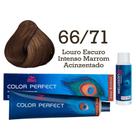 Coloração Color Perfect 66/71 Louro Escuro Intenso Marrom Acinzentado + Ox 20 Wella