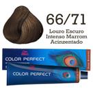 Coloração Color Perfect 66.71 Louro Escuro Intenso Marrom Acinzentado Wella