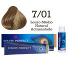 Coloração Color Perfect 7/01 Louro Médio Natural Acinzentado + Ox 30 Wella Coloração Color Perfect 7/01 Louro Médio Natural Acinzentado + Ox 30 Wella
