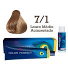 Coloração Color Perfect 7.1 Louro Médio Acinzentado Oxidante 20 Vol Welloxon Wella
