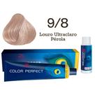 Coloração Color Perfect 9.8 Louro Ultraclaro Pérola Oxidante Welloxon 20 Volumes Wella