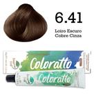 Coloração Coloratto 6.41 Loiro Escuro Cobre Cinza Itallian Color