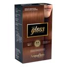 Coloração Creme Acquaflora Kit Hidra Gloss 8.4 Louro Claro Acobreado