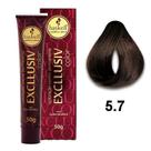 Coloração Creme Haskell 5.7 Castanho Claro Marrom 50g