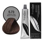 Coloração Creme Permanente 5.73 Castanho Claro Marrom Dourado - Acquaflora