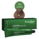 Coloração Creme Permanente Vegana 7.71 Louro Natural Marrom Acinzentado - Acquaflora