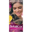 Coloração em Creme Cobertura Total Kit BELAeCOR 7.1 Louro Cinza Médio Sem Amônia