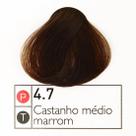 Coloração Instantly Collor Castanho Médio Marrom 4.7 - Alpha Line