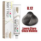 Coloração Itallian 60g Louro Claro Cinza Violeta 8.12 Premium