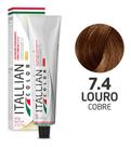 Coloração Itallian Color 60g Louro Cobre 7.4