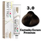 Coloração Itallian Premium 60g Castanho Escuro 3.0