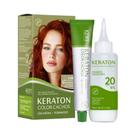 Coloração Keraton Color Cachos 7.44 Louro Médio Cobre Intenso