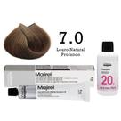 Coloração Majirel 7.0 Louro Natural Profundo+ Emulsão Oxi 20 Vol. 75ml L'Oréal