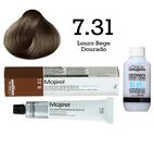 Coloração Majirel 7.31 Louro Bege Dourado + Emulsão Oxi 20 Vol. 75ml L'Oréal