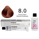 Coloração Majirel 8.0 Louro Claro Natural Profundo+ Emulsão Oxi 20 Vol. 75ml L'Oréal