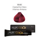 Coloração Profissional Felps Ameixa Vermelho Especial 55.62 - 60g