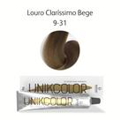 Coloração UnikColor 9-31 Louro Claríssimo Bege 50gr Gaboni Professional