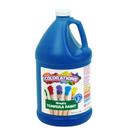 Colorações de tinta Tempera, 1 galão, azul vibrante, sem parabenos