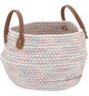COLORÊ CESTA 17x25x23cm TECIDO BRANCO
