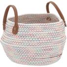 Colorê Cesta 17X25X23Cm Tecido Branco