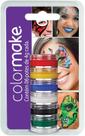Colormake Yur 6 Pintura Facial Cremosa 6 Cores Cartela Com 06 Multicor