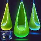 Columpio Infantil en Forma de Cápsula LFSMVT con Luces LED y Almohada Inflable