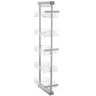 Coluna Deslizante com Corrediça 5 Cestos Aramados para Armário 147cm Schmitt