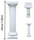 Coluna Grega para decoração (1.00 metro) de polietileno (plastico) na cor branco.