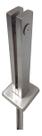 Coluna Torre Chumbador Inox 30cm Guarda Corpo Vidro Escovada Coluna Torre Chumbador Inox 30cm Guarda Corpo Vidro Escovada