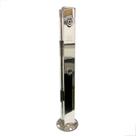 Coluna Torre Guarda Corpo Inox 2 Furo 400mm Base 40mm Polido