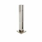 Coluna Torre Pinça Em Aço Inox Polido 30 cm Para Vidro