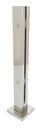 Coluna Torre Pinça Em Aço Inox Polido 40 Cm Para Vidro Sacad
