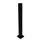 Coluna Torre Pinça Em Aço Inox Preto 50 cm Para Vidro