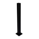 Coluna Torre Pinça Em Aço Inox Preto 50 cm Para Vidro