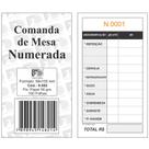 Comanda de Mesa Numerada 100 Folhas Com 5 9082 - Fd Grafica