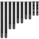 Combinação Cinch Straps Trilancer Elastic Antiderrapante, tamanho 5, pacote com 10