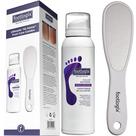 Combinação de amaciador de calos para cuidados com os pés Footlogix com spray e lima