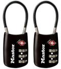 Combinação de cadeado Master Lock 4688T TSA para bagagem, pacote com 2